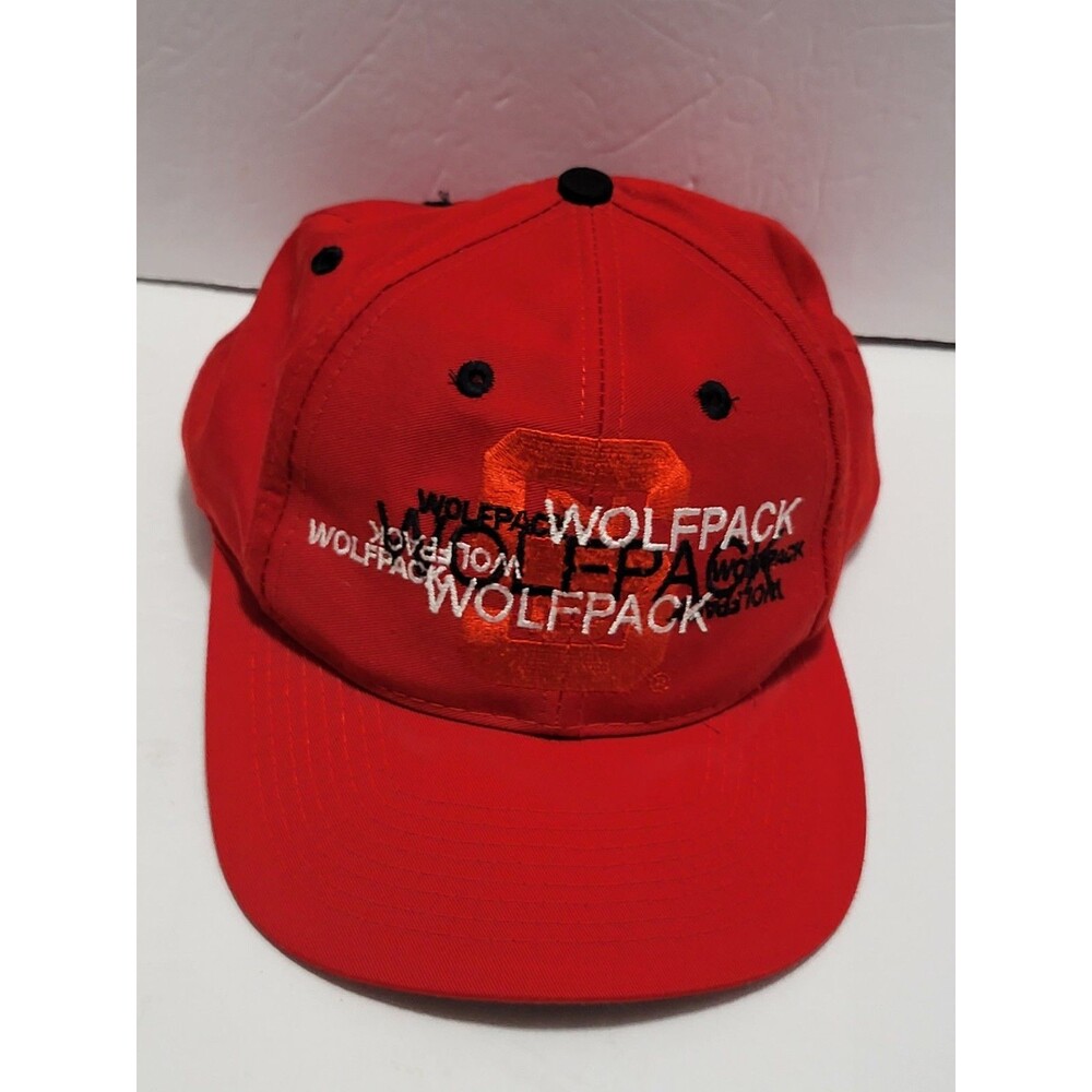 NC State Wolfpack Top Of The World Hat Red Snapback Cap Vintage